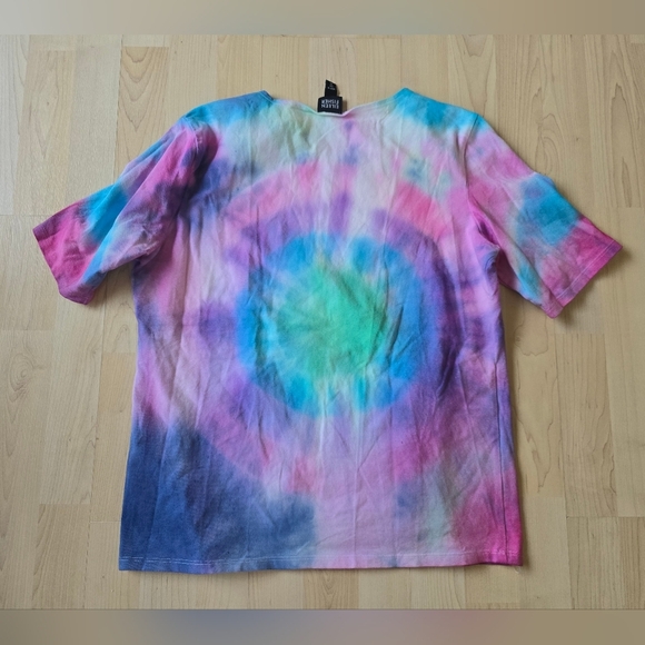 Eileen Fisher Tie Dye Short Sleeve Size Medium - Picture 3 of 8